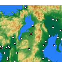 Nearby Forecast Locations - Higashiōmi - Carte