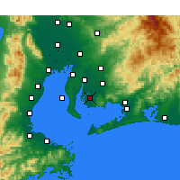 Nearby Forecast Locations - Nishio - Carte