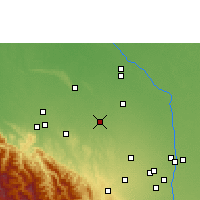 Nearby Forecast Locations - Portachuelo - Carte