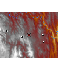 Nearby Forecast Locations - Zudáñez - Carte