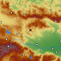 Nearby Forecast Locations - Panagyurichté - Carte