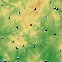 Nearby Forecast Locations - Bad Laasphe - Carte