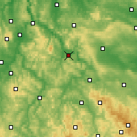 Nearby Forecast Locations - Eschwege - Carte