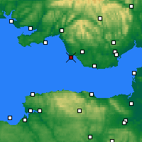 Nearby Forecast Locations - Porthcawl - Carte