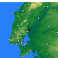 Nearby Forecast Locations - Castanheira do Ribatejo e Cachoeiras - Carte