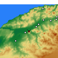 Nearby Forecast Locations - Oued Rhiou - Carte