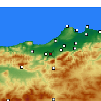Nearby Forecast Locations - Mouzaia - Carte
