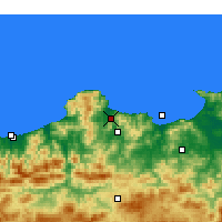 Nearby Forecast Locations - Kerkera - Carte