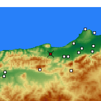 Nearby Forecast Locations - Hadjout - Carte