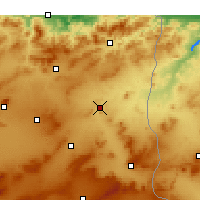 Nearby Forecast Locations - El Aouinet - Carte