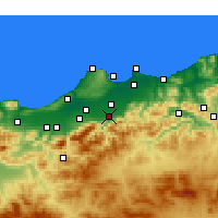 Nearby Forecast Locations - Bougara - Carte