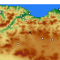 Nearby Forecast Locations - Bougaa - Carte