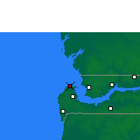 Nearby Forecast Locations - Bakau - Carte
