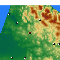 Nearby Forecast Locations - Ouezzane - Carte