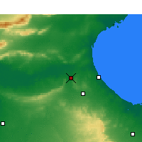 Nearby Forecast Locations - El Hamma - Carte