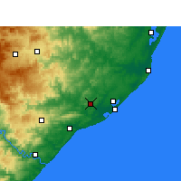 Nearby Forecast Locations - Empangeni - Carte