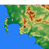 Nearby Forecast Locations - Grabouw - Carte