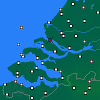 Nearby Forecast Locations - Hellevoetsluis - Carte