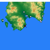 Nearby Forecast Locations - Pula - Carte