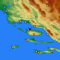 Nearby Forecast Locations - Supetar - Carte