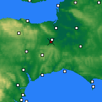 Nearby Forecast Locations - Taunton - Carte