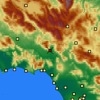 Nearby Forecast Locations - Cassino - Carte
