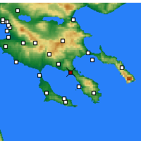 Nearby Forecast Locations - Nikíti - Carte