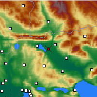 Nearby Forecast Locations - Iráklia - Carte