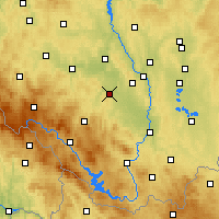 Nearby Forecast Locations - Vodňany - Carte