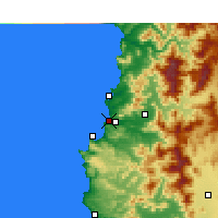 Nearby Forecast Locations - Concón - Carte