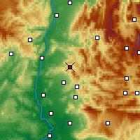 Nearby Forecast Locations - Dieulefit - Carte