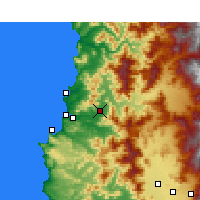 Nearby Forecast Locations - Quillota - Carte