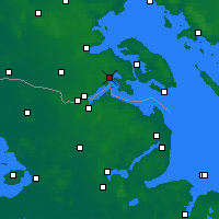 Nearby Forecast Locations - Gråsten - Carte