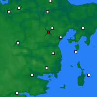 Nearby Forecast Locations - Hinnerup - Carte