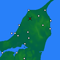Nearby Forecast Locations - Hjørring - Carte