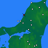 Nearby Forecast Locations - Løkken - Carte