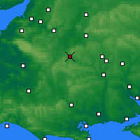 Nearby Forecast Locations - Warminster - Carte
