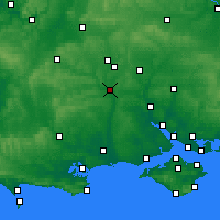 Nearby Forecast Locations - Salisbury - Carte