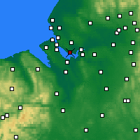 Nearby Forecast Locations - Liverpool - Carte