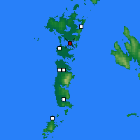 Nearby Forecast Locations - Hebrides N - Carte