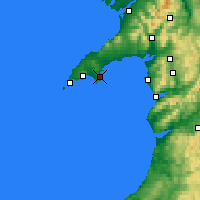 Nearby Forecast Locations - Abersoch - Carte