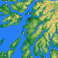 Nearby Forecast Locations - Oban - Carte