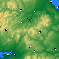 Nearby Forecast Locations - Jedburgh - Carte
