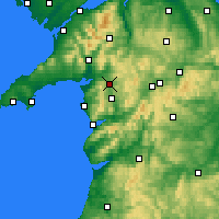 Nearby Forecast Locations - Llyn Trawsfynydd - Carte