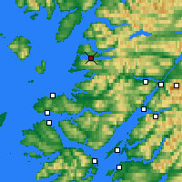 Nearby Forecast Locations - Loch Morar - Carte