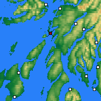 Nearby Forecast Locations - Loch Fyne - Carte