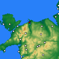 Nearby Forecast Locations - Conwy - Carte