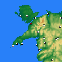Nearby Forecast Locations - Caernarfon - Carte