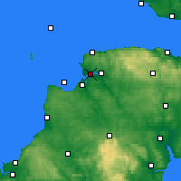Nearby Forecast Locations - N-Devon - Carte