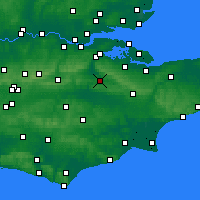 Nearby Forecast Locations - Maidstone - Carte